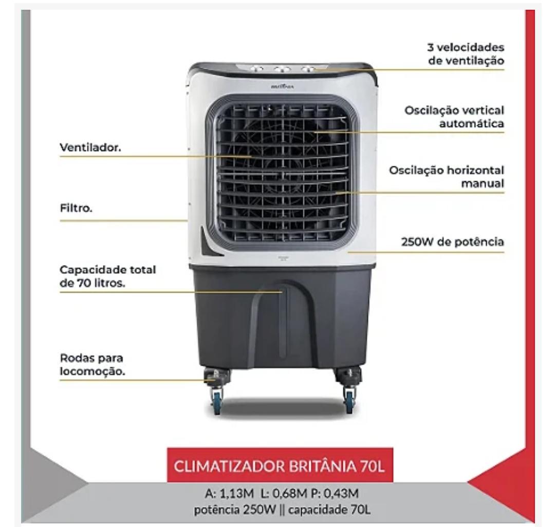 Climatizador Britânia 70L