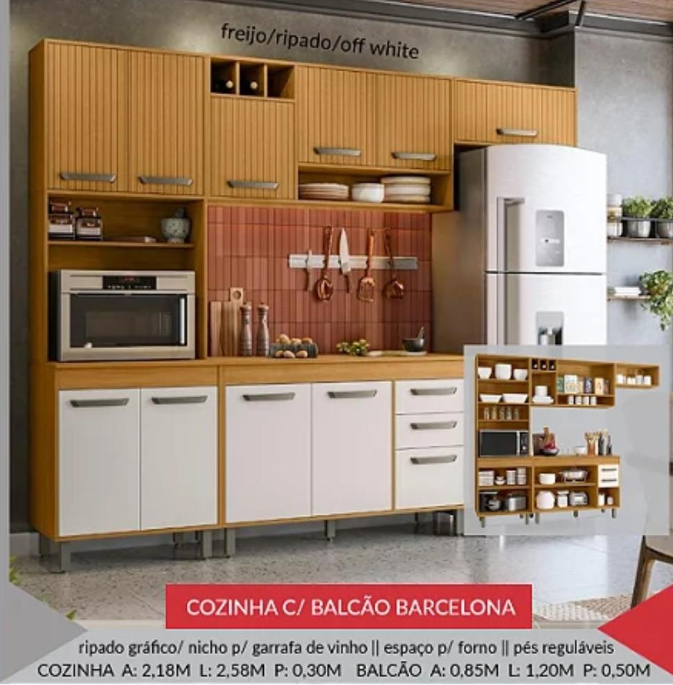 Cozinha c/ Balcão Barcelona