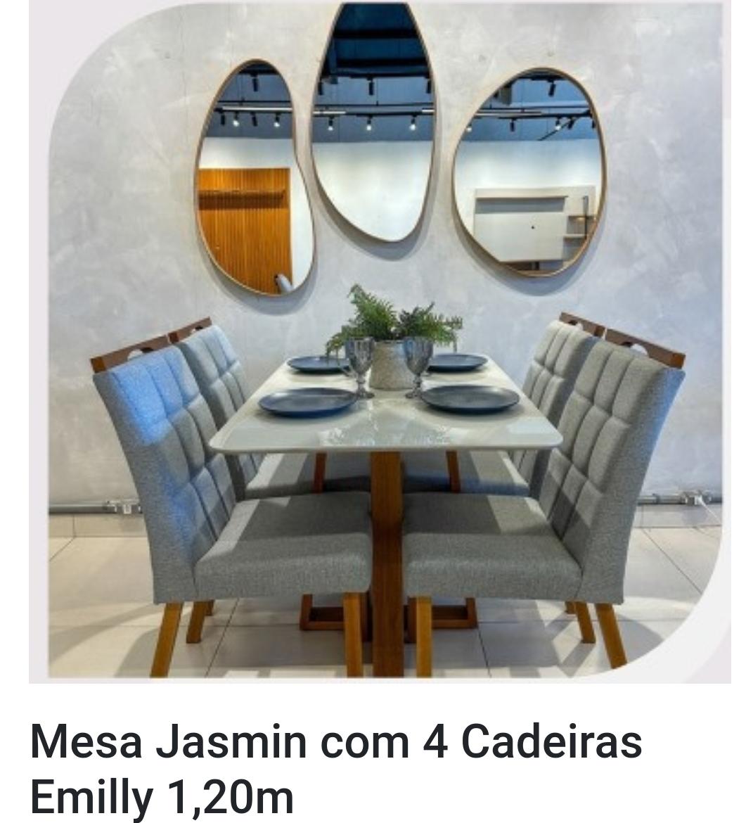 Mesa Jasmin  c/ 4 Cadeiras Emily